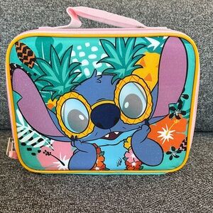 New Disney Stitch Kids Lunch Bag - Blue and Orange